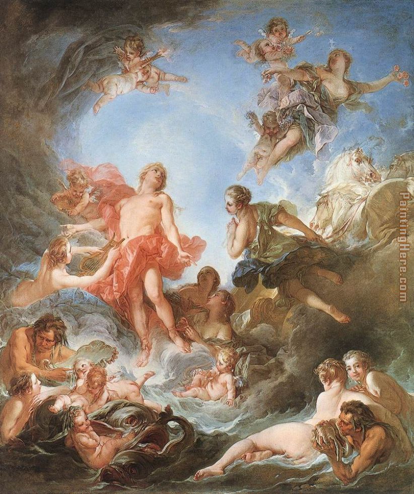 The Rising of the Sun painting - Francois Boucher The Rising of the Sun art painting